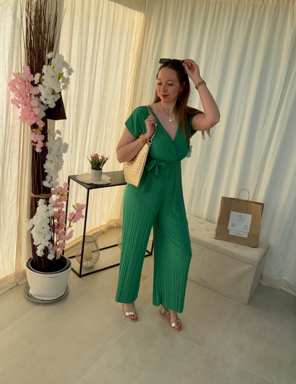 Combi-Pantalon Fluide Plissée