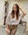 Pull crochet en coton manches chauve-souris