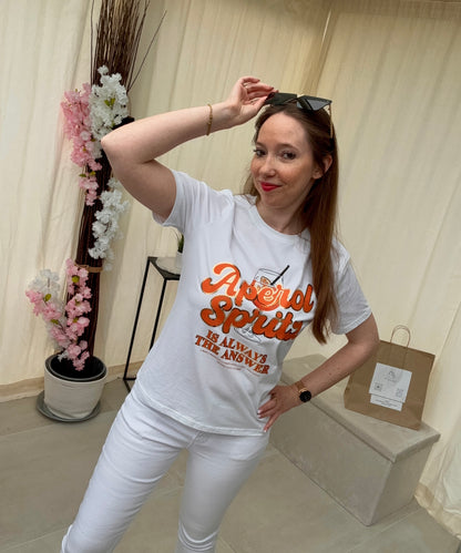 T-shirt Aperol Spritz is always the answer