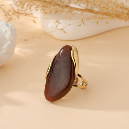 Bague éclat minéral