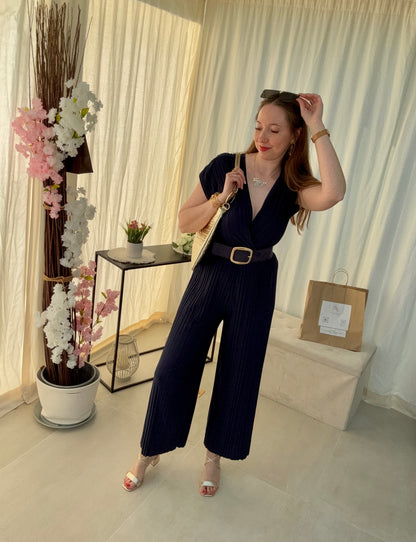 Combi-Pantalon Fluide Plissée