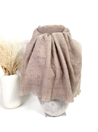 Écharpe à carreaux et liseret