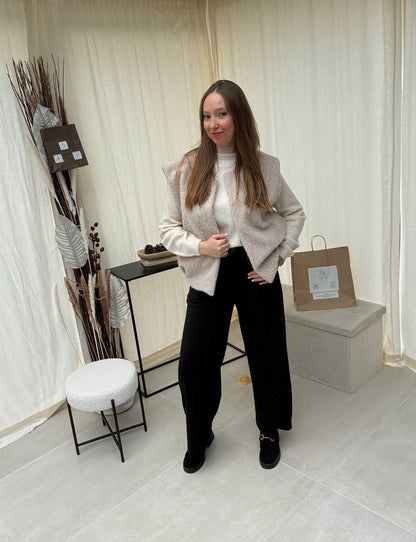 Pantalon fluide velours Leïa