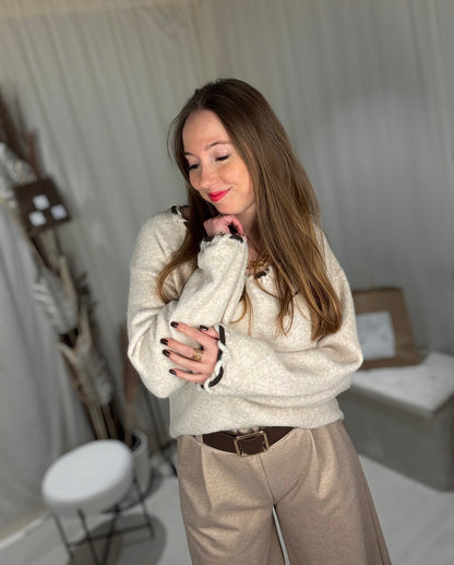 Pull torsadé cocoon