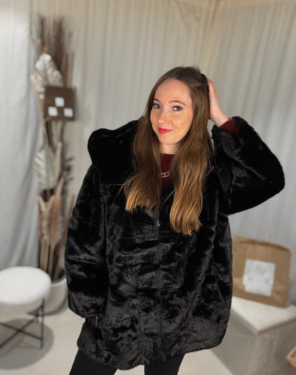 Teddy Chic – Veste Fausse Fourrure Zippée