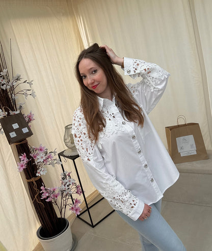 Chemisier dentelle Camélia