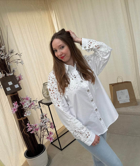 Chemisier dentelle Camélia