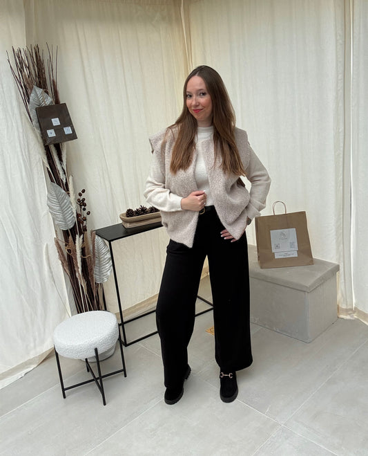 Pantalon fluide velours Leïa