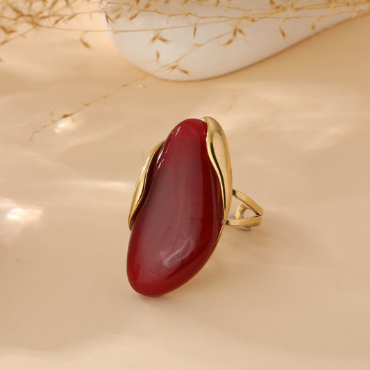 Bague éclat minéral