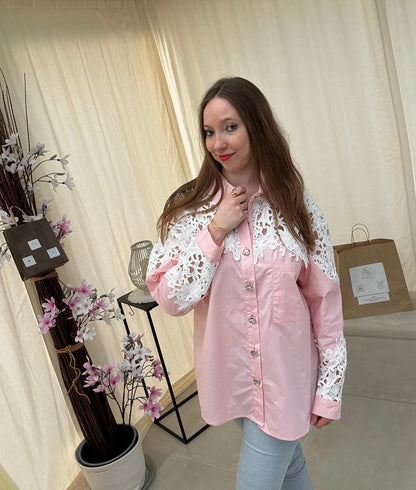 Chemisier dentelle Camélia