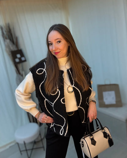 Veste sans manches motif