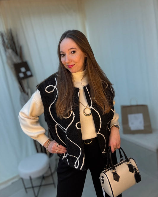 Veste sans manches motif