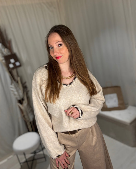 Pull torsadé cocoon