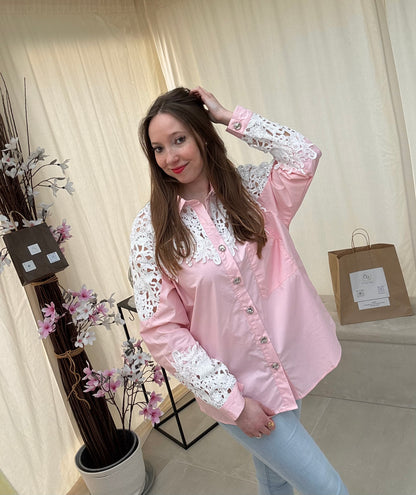 Chemisier dentelle Camélia