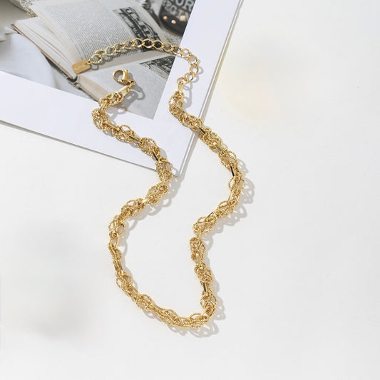 Collier en maille brillante