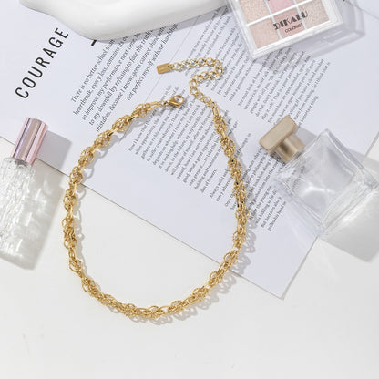 Collier en maille brillante