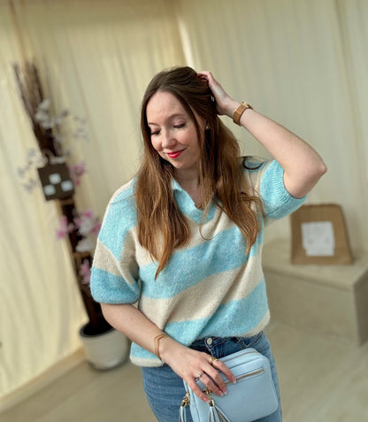 Pull col chemisier Livia