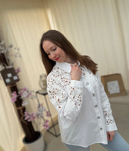 Chemisier dentelle Camélia