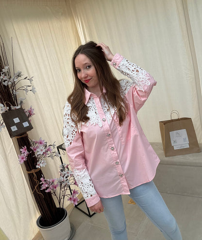 Chemisier dentelle Camélia