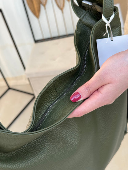 Sac à Main Transformable en Sac à Dos en 100% Cuir Italien - Pratique et Élégant