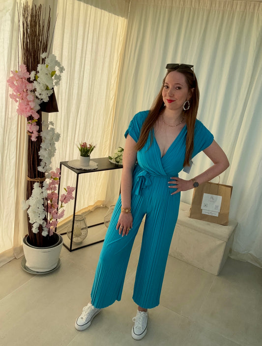 Combi-Pantalon Fluide Plissée