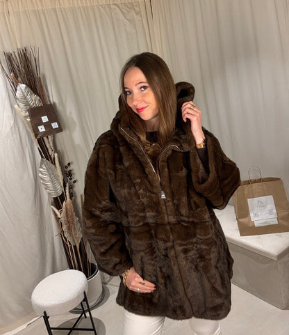 Teddy Chic – Veste Fausse Fourrure Zippée