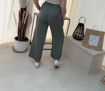 Pantalon fluide satiné 100% viscose