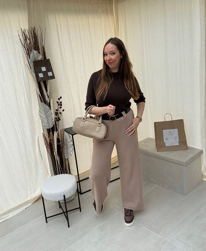 Pantalon fluide velours Leïa