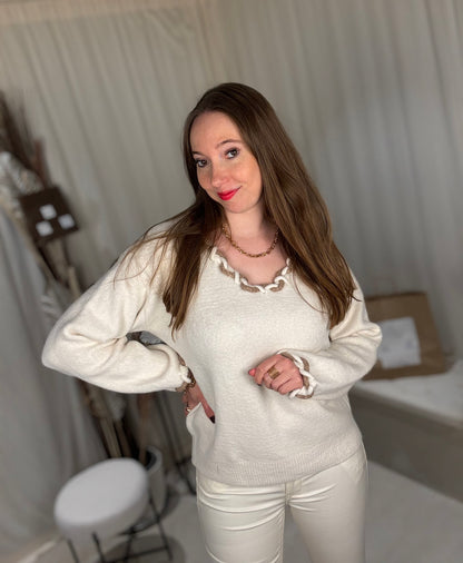 Pull torsadé cocoon