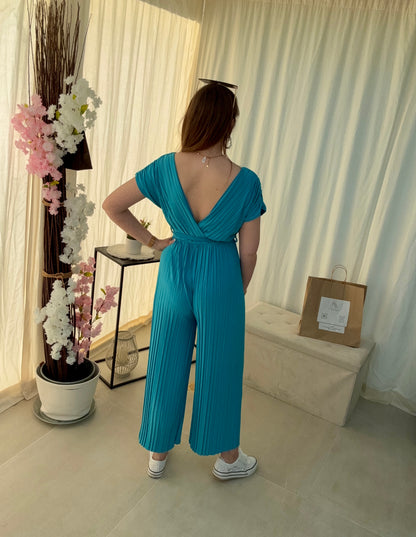 Combi-Pantalon Fluide Plissée