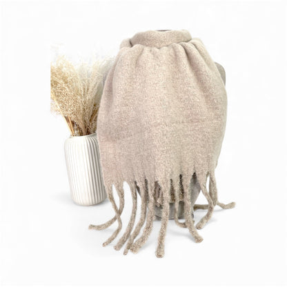 Écharpes à franges avec liseret doré