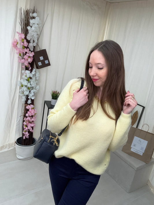 Pull Ajouré en Baby Alpaga Clarence – Confort Soyeux et Élégance Naturelle