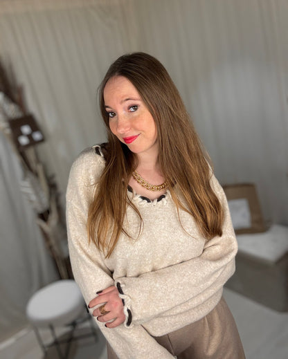 Pull torsadé cocoon