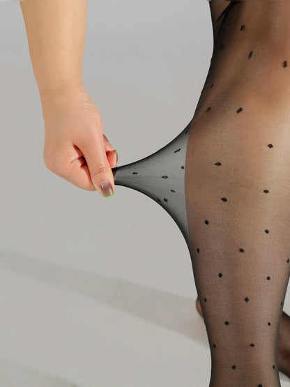 Collants à pois size +