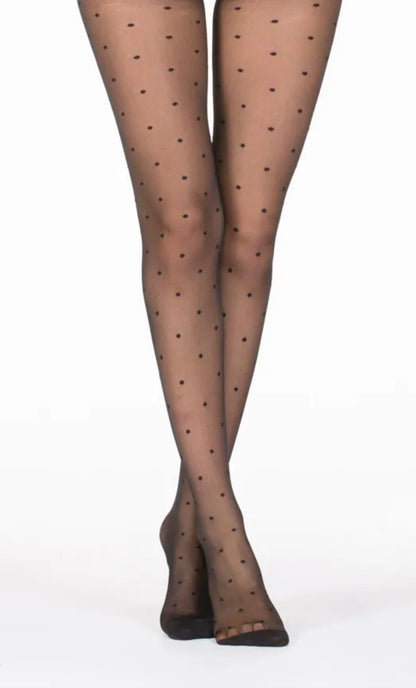 Collants à pois