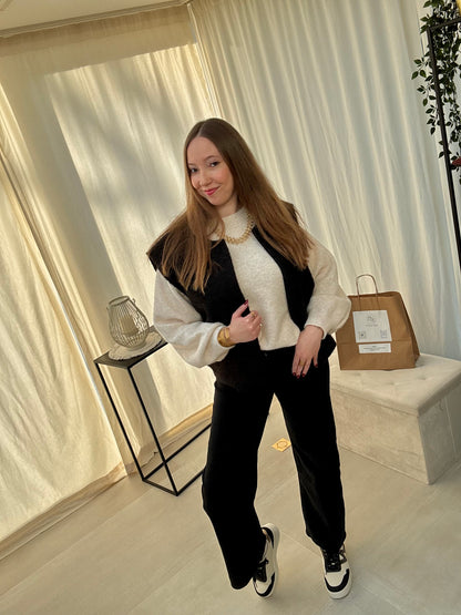 Veste sans manches en feutrine