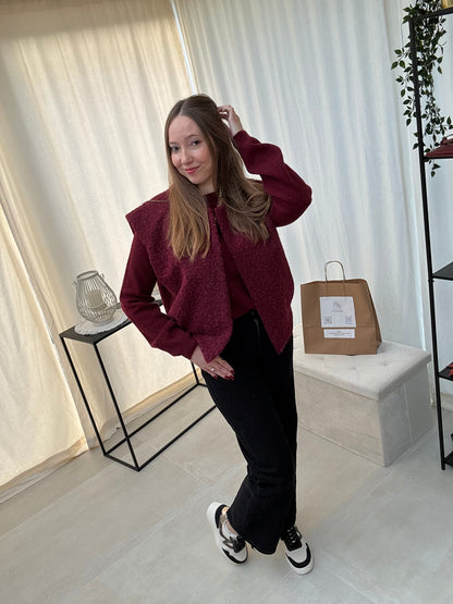 Veste sans manches en feutrine