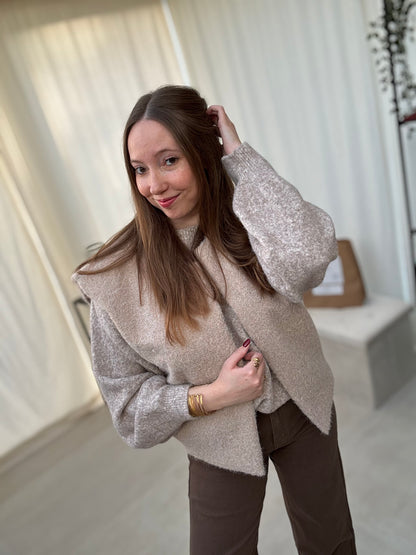 Veste sans manches en feutrine