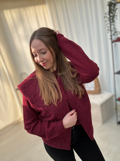 Veste sans manches en feutrine